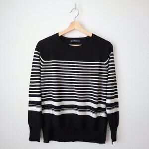 Zara Knit Striped Lightweight Sweater | S